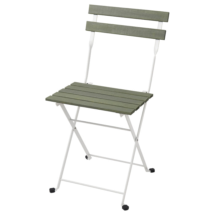 TARNO Chair, outdoor, foldable white/green, 10530947