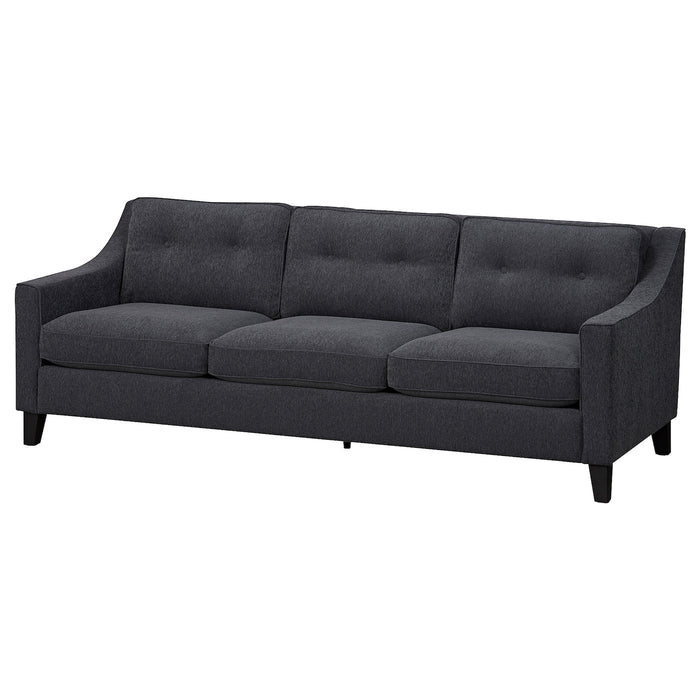 FROSLOV 3-seat sofa, Hyllie dark grey, 10534752