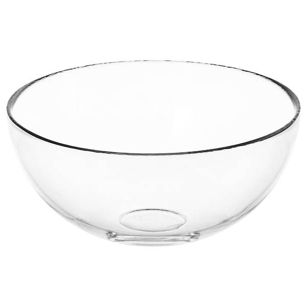 BLANDA serving bowl 20 cm clear glass, 20179624