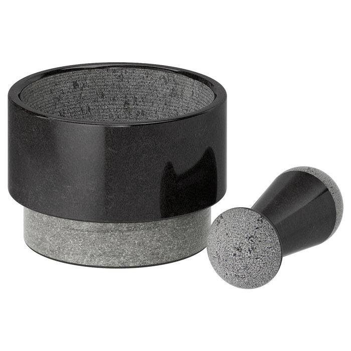 ADELSTEN Pestle and mortar, marble black, 20201620