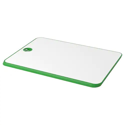 MATLUST chopping board, green/white, 34x24 cm, 20233414