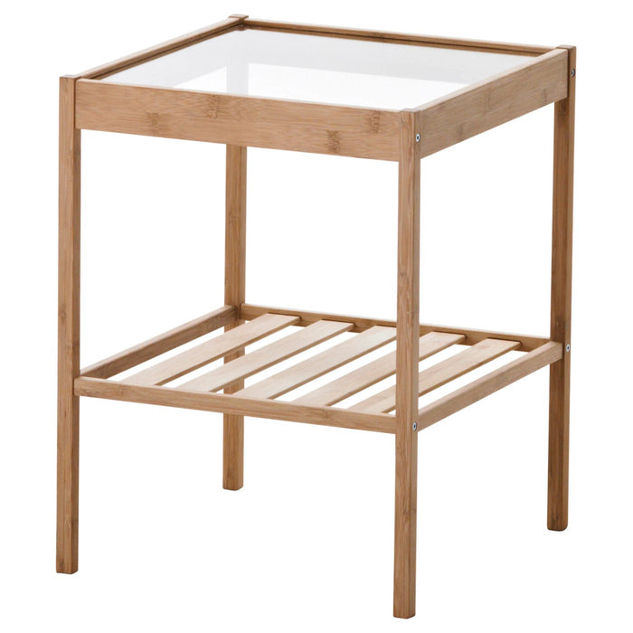 NESNA bedside table, bamboo, 36x35 cm, 20247128