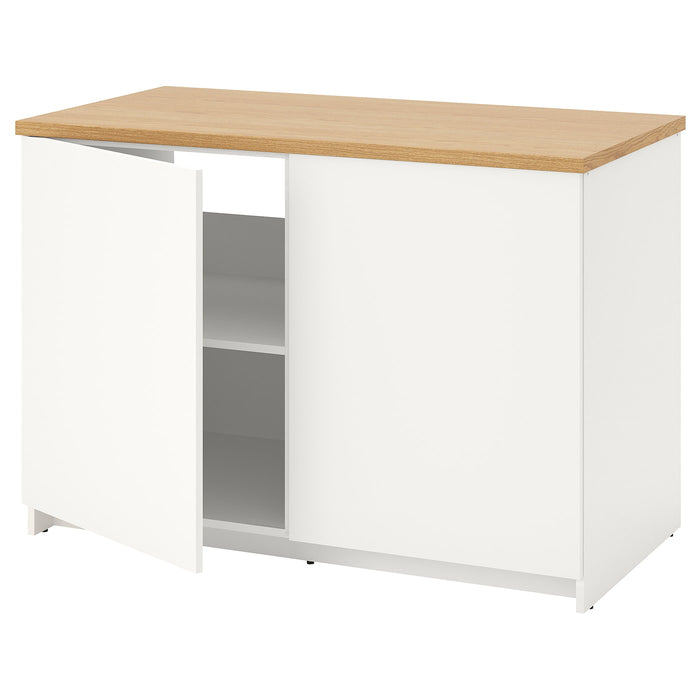 KNOXHULT Base cabinet with doors, white, 120x85 cm, 20334253