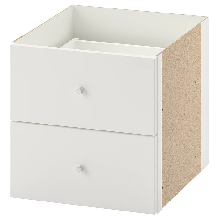 KALLAX Insert with 2 drawers, white, 33x33 cm, 20351879