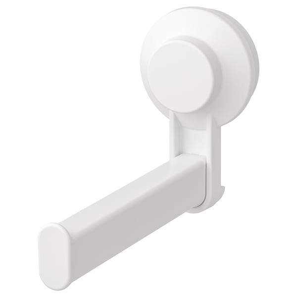 TISKEN Toilet roll holder with suction cup, white, 20381292