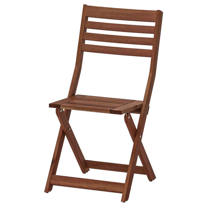 APPLARO Chair, outdoor, foldable brown stained, 20413132
