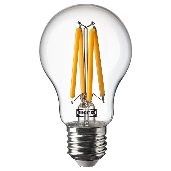SOLHETTA LED bulb E27 470 lumen, globe clear, 20498664