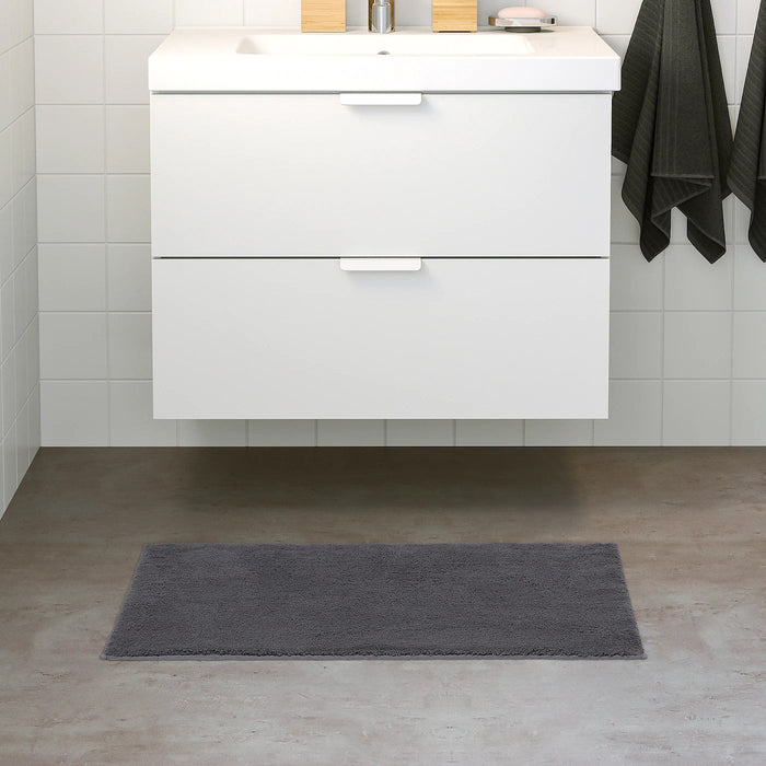 SODERSJON Bath mat, dark grey, 50x80 cm, 20507989