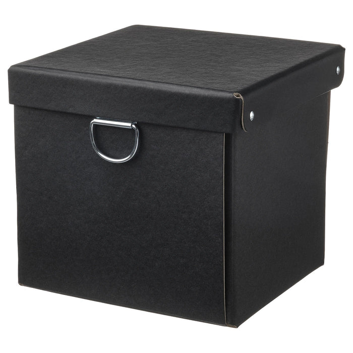 NIMM Storage box with lid, black, 16.5x16.5x15 cm, 20520052