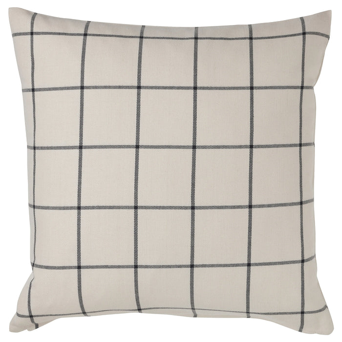 SPIKKLUBBA Cushion cover, off-white/black, 50x50 cm, 20526105