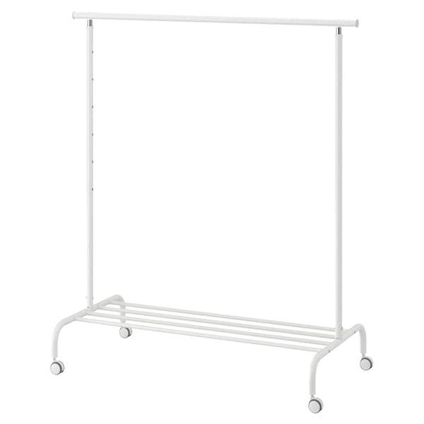 RIGGA Clothes rack, white, 30231631