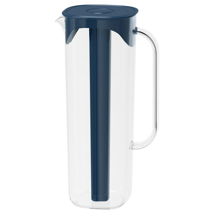 MOPPA Jug with lid, dark blue/transparent, 1.7 l, 30342912