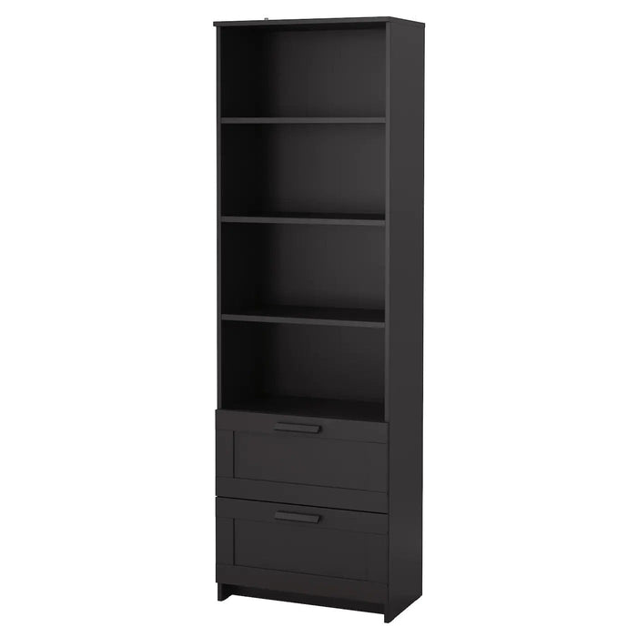 BRIMNES Bookcase, black, 60x190 cm, 30351685