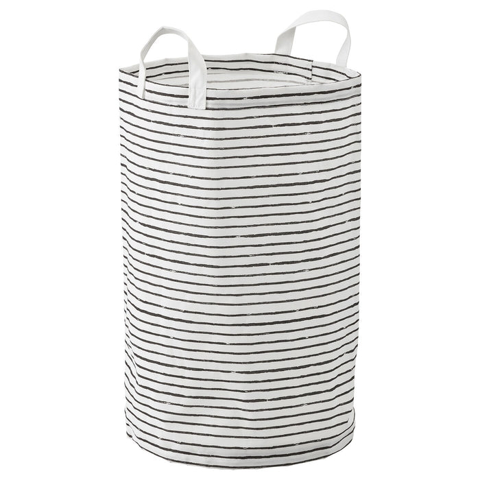 KLUNKA Laundry bag, white/black 60 l, 30364372