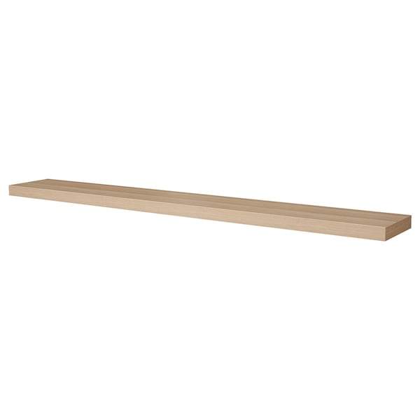 LACK Wall shelf, white stained oak effect 190x26 cm, 30418214