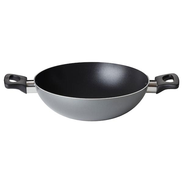 FRUKTKAKA kadai wok, grey, 24 cm, 30427237