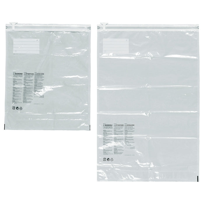 SPANTAD Vacuum-sealed bag roll-up, set of 2, light blue, 30427567