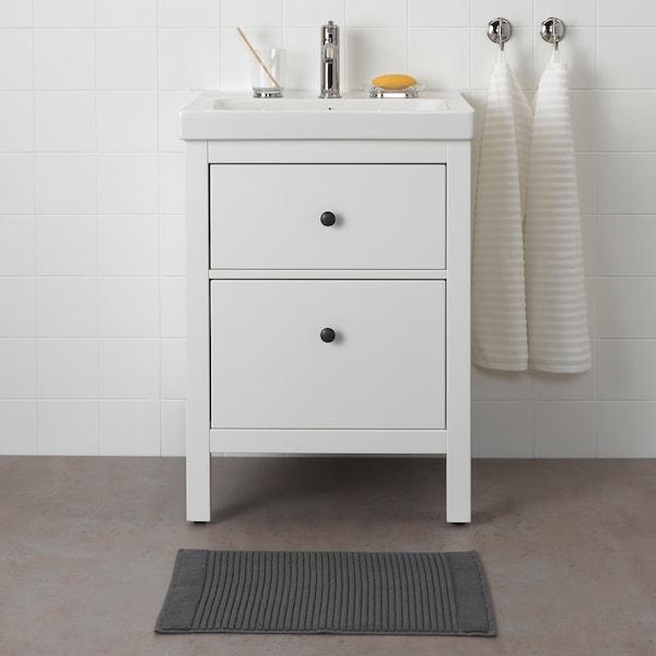 ALSTERN Bath mat, dark grey 40x60 cm, 30439363