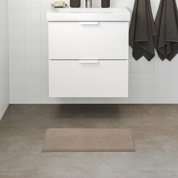 TOFTBO Bath mat, dark beige 40x60 cm, 30467582
