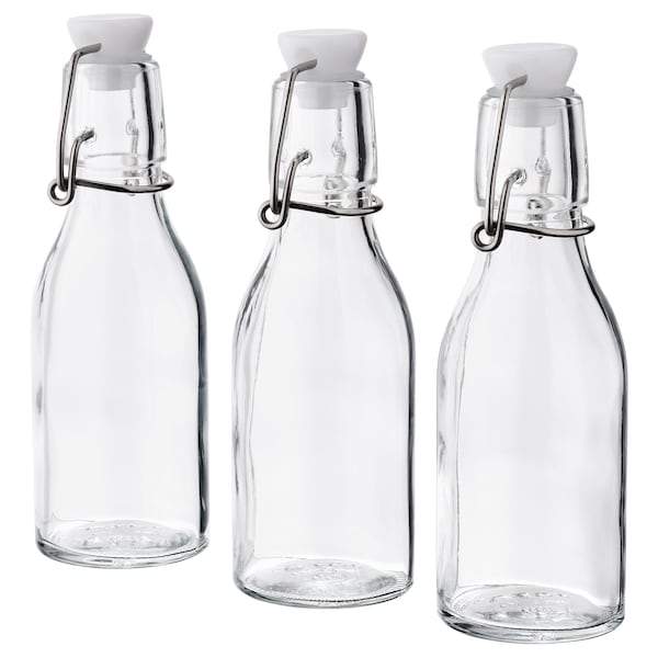 KORKEN Bottle with stopper, clear glass 15 cl, 30476336