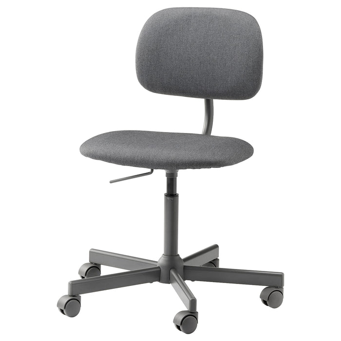 BLECKBERGET Swivel chair, Idekulla dark grey, 30483054