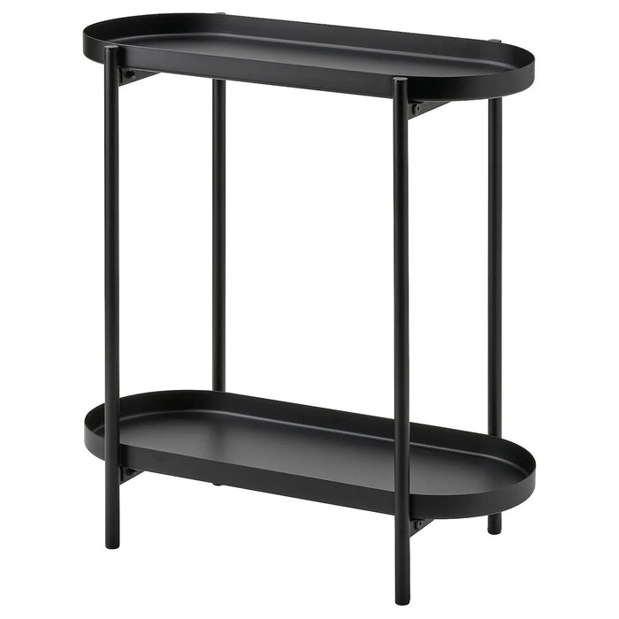 OLIVBLAD Plant stand, in/outdoor black 56 cm, 30486651