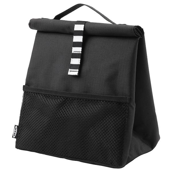 FRAMTUNG lunch bag, black, 22x17x35 cm, 30499234