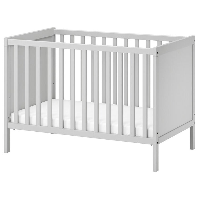 SUNDVIK Cot, grey, 60x120 cm, 30494076
