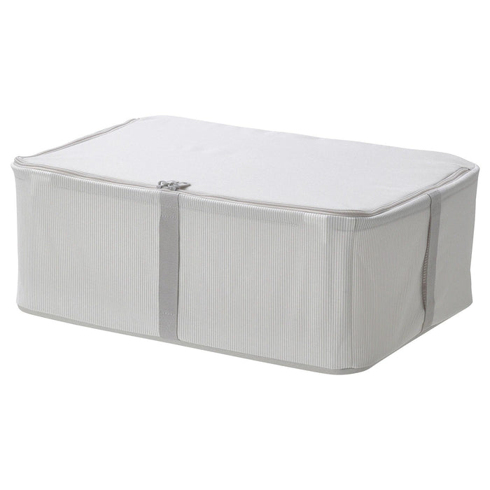 HEMMAFIXARE storage case, fabric striped 34x51x19 cm, 30503924
