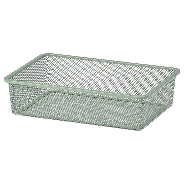 TROFAST Mesh storage box, light green-grey, 42x30x10 cm, 30518572