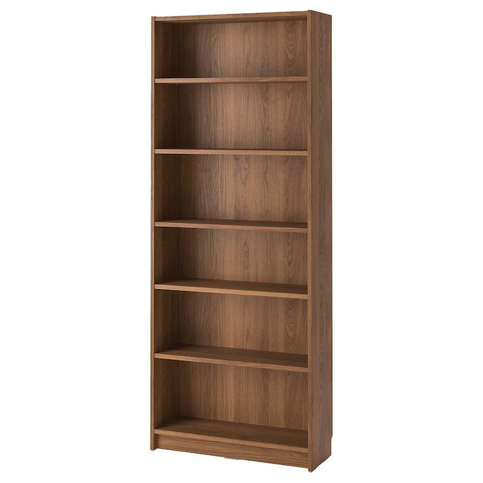 BILLY Bookcase, brown walnut effect, 80x28x202 cm, 30508653