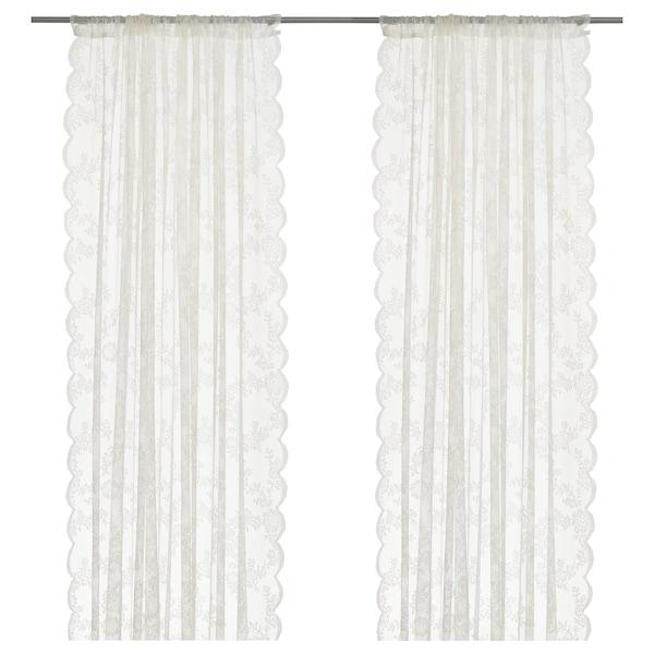 ALVINE SPETS Net curtains, 1 pair, off-white 145x250 cm, 40171863