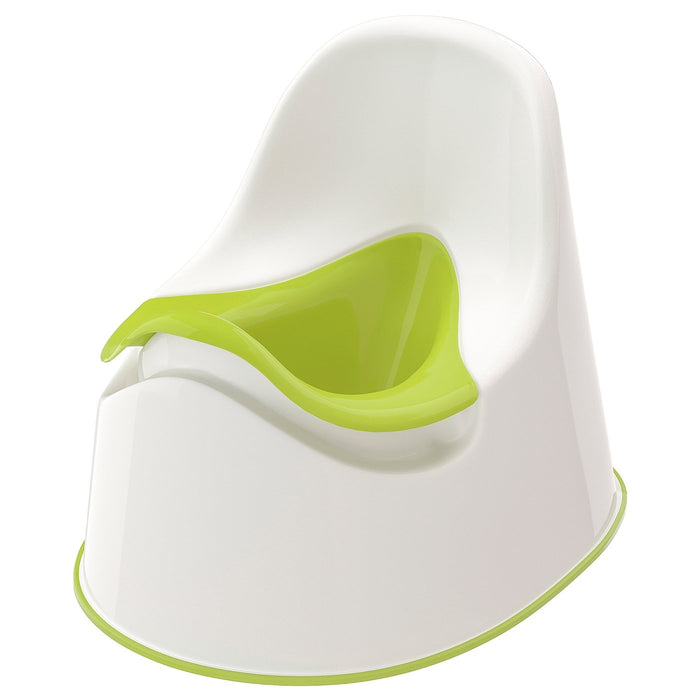 LOCKIG Children's potty, white/green, 40193129