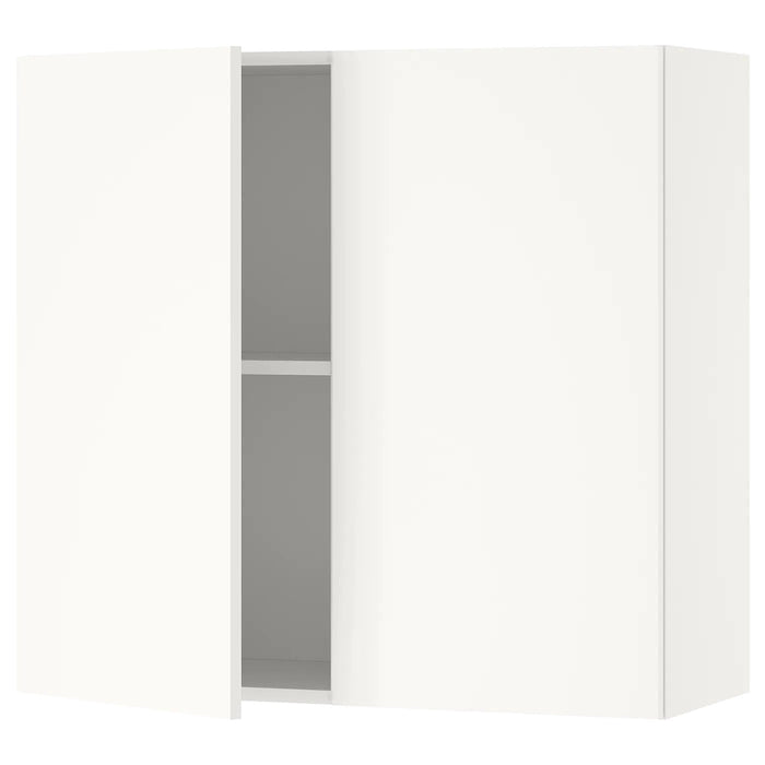 KNOXHULT Wall cabinet with doors, white 80x75 cm, 40334285