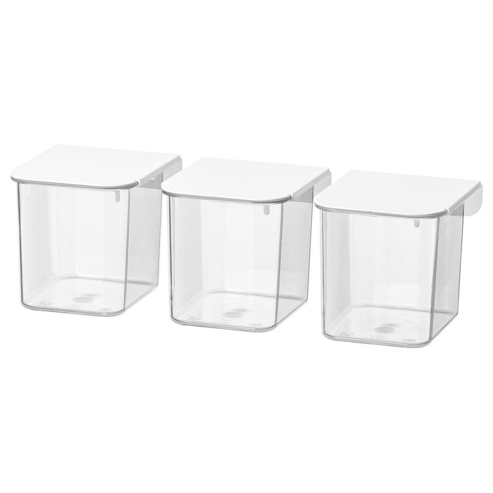SKADIS container with lid, white, 40335911