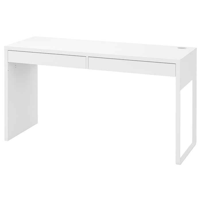 MICKE Desk, white 142x50 cm, 40354278
