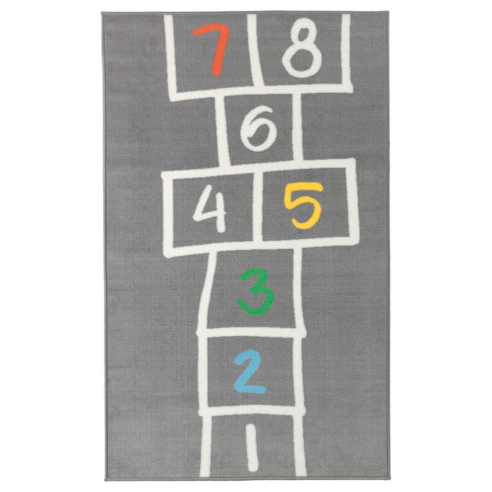 HEMMAHOS Play mat, grey, 100x160 cm, 40356692