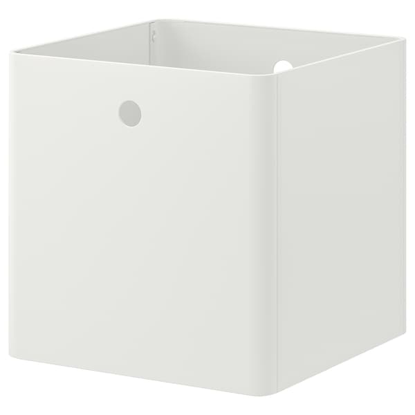 KUGGIS storage box, white, 30x30x30 cm, 40394948