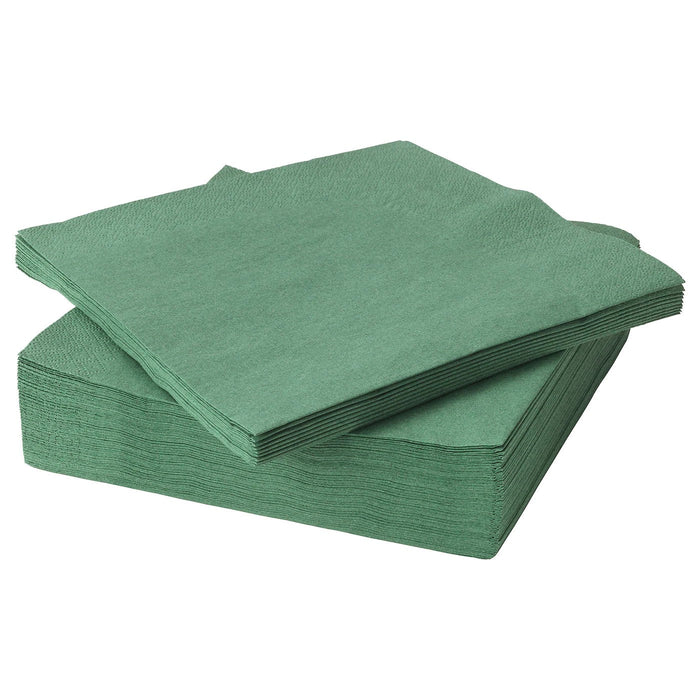 FANTASTISK Paper napkin, dark green, 40x40 cm, 40425997