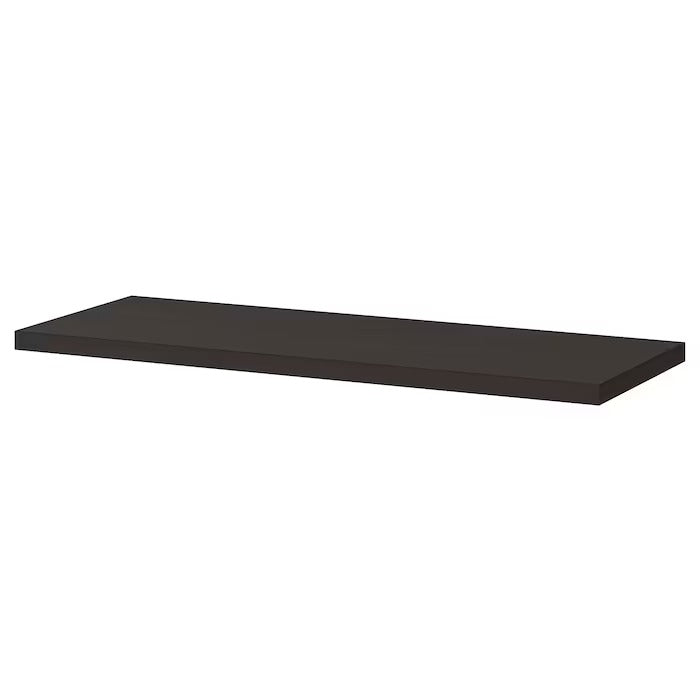 BERGSHULT Shelf, brown-black 80x30 cm, 40430512