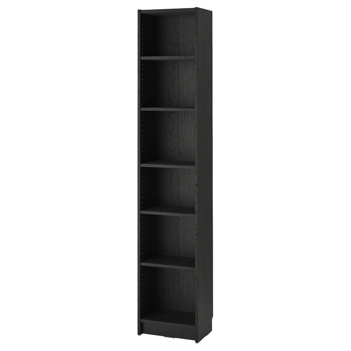 BILLY Bookcase, black oak effect, 40x28x202 cm, 40477335