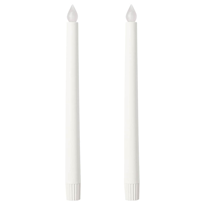 ADELLOVTRAD LED candle, white/indoor, 28 cm, 40520471
