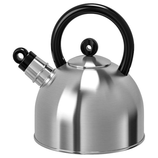 VATTENTAT Kettle 2L Stainless steel/black, 50239594