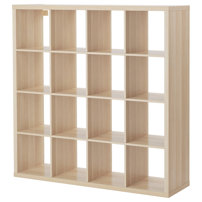KALLAX Shelving unit, white stained oak effect, 147x147 cm, 50362918