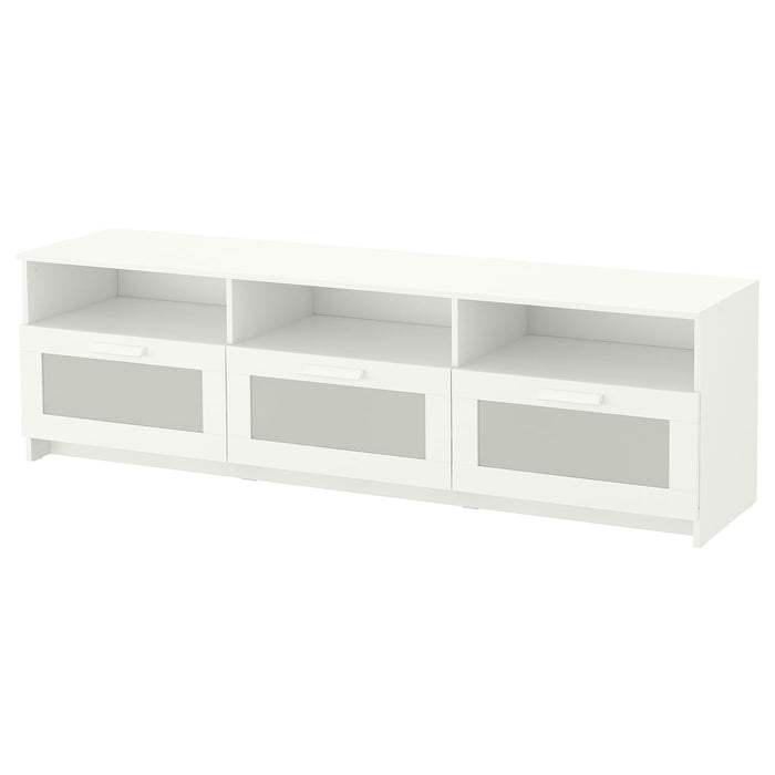 BRIMNES TV bench, white, 180x41x53 cm, 50409893