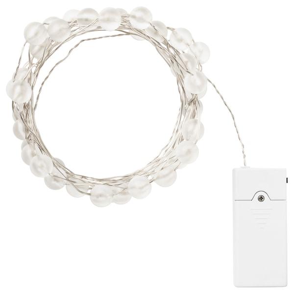 SNOYRA LED lighting chain with 40 lights, indoor, battery-operated silver-colour, 50421362