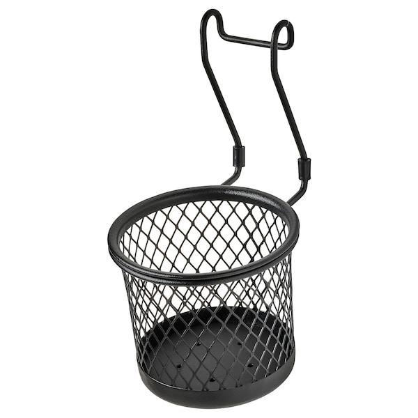 HULTARP Container, black/mesh 14x16 cm, 50462828