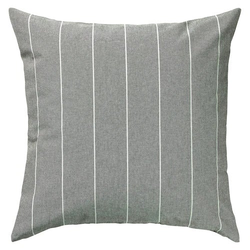 MILDRUN cushion cover, grey/striped, 50x50 cm, 50474727