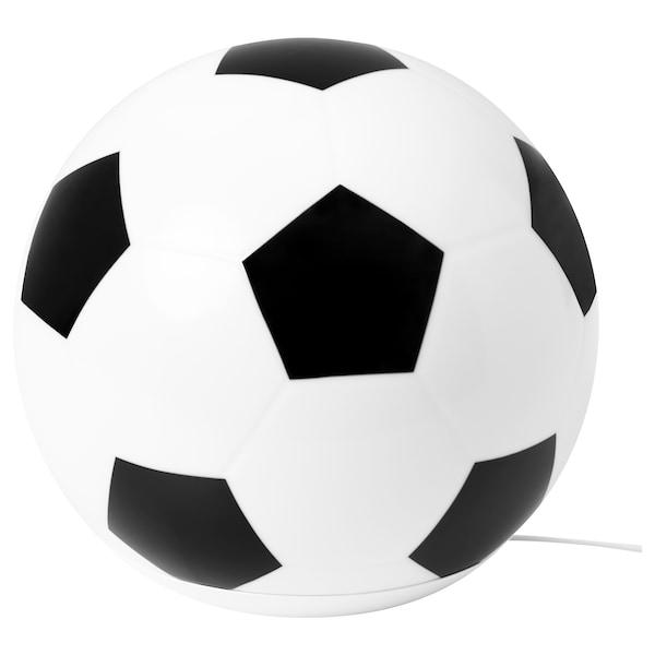 ANGARNA LED table lamp, football pattern, 50487758