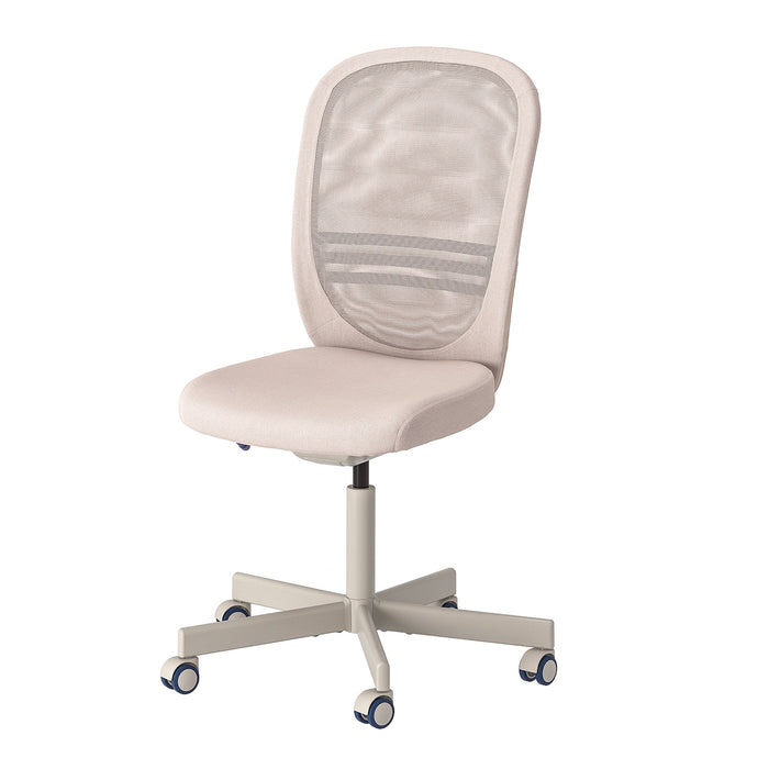 FLINTAN Office chair, beige, 50492203